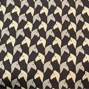 Silk Authentic Hermes Tie with Horses